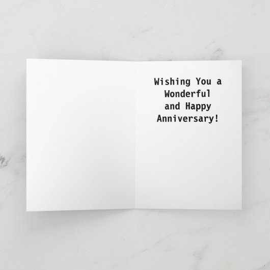 幸せな第25記念日の緑カエルのスイレンの浮いている葉の月 カード (内部)