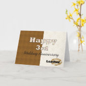 幸せな第3結婚記念日 カード (黄色い花)