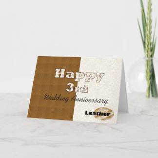幸せな第3結婚記念日 カード