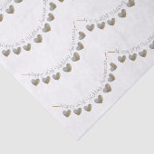 幸せな第30結婚記念日の真珠のハートのバント 薄葉紙 (詳細)