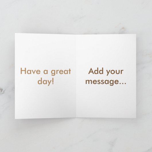 幸せな第30誕生日は一流の…茶色及びベージュ色を加えます カード (内部)