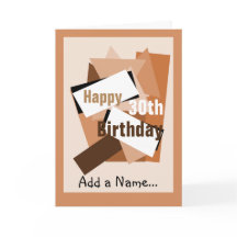 幸せな第30誕生日は一流の…茶色及びベージュ色を加えます