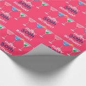 幸せな第30誕生日! マルティーニの包装紙 ラッピングペーパー (角)