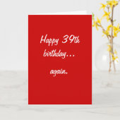幸せな第39誕生日… カード (黄色い花)