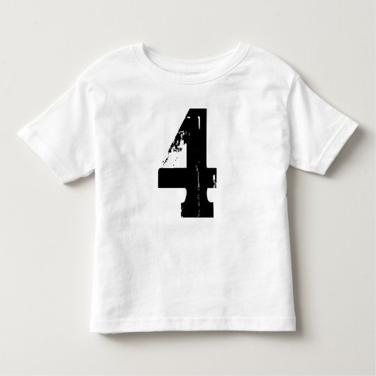 幸せな第4誕生日 トドラーTシャツ (正面)