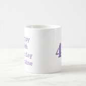 幸せな第40誕生日のマグ コーヒーマグカップ (中央)