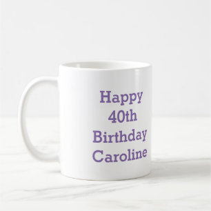 幸せな第40誕生日のマグ コーヒーマグカップ