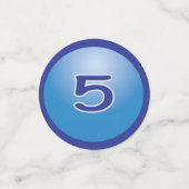 幸せな第5誕生日の男の子 コンフェッティ (スモール正面)