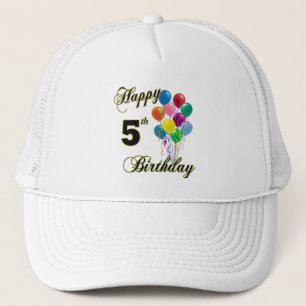 幸せな第5誕生日の野球帽および帽子 キャップ