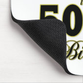 幸せな第50誕生日プレゼントおよび誕生日の服装 マウスパッド (コーナー)