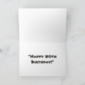 "幸せな第50誕生日! " カード (内部)