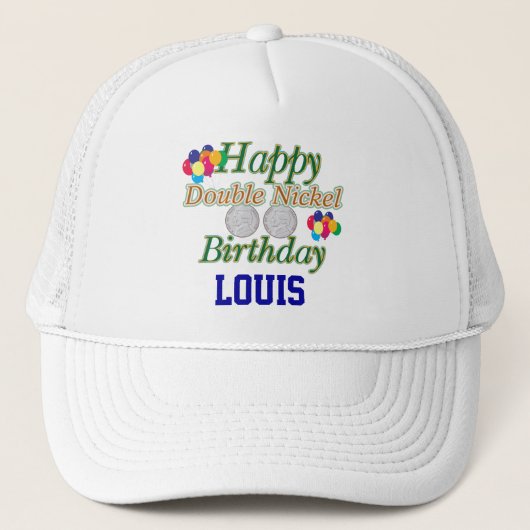 幸せな第55誕生日 キャップ (正面)