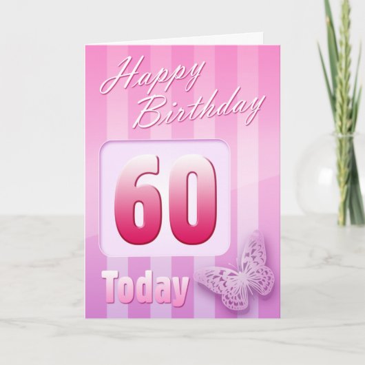 幸せな第60誕生日の祖母の大叔母のミイラ カード (正面)
