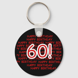 幸せな第60誕生日 キーホルダー