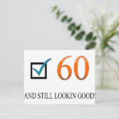幸せな第60誕生日 ポストカード (スタンド正面)