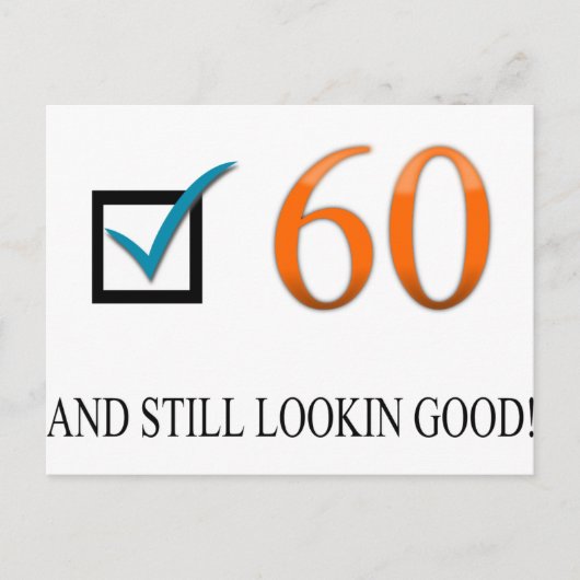 幸せな第60誕生日 ポストカード (正面)