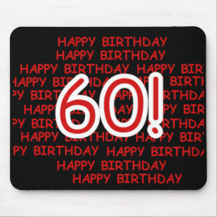 幸せな第60誕生日 マウスパッド