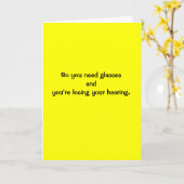 幸せな第60!! カード (黄色い花)