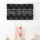 幸せな第70誕生日のカスタム 横断幕 (インサイチュ)