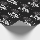 幸せな第70誕生日-70の石 ラッピングペーパー (角)