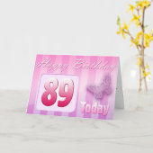 幸せな第89誕生日の祖母の大叔母のお母さん カード (黄色い花)