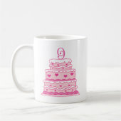 幸せな第9記念日のギフト コーヒーマグカップ (左)