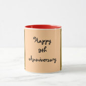 幸せな第9記念日 マグカップ (中央)