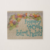 幸せな第90カラフルな誕生日 ジグソーパズル (横)