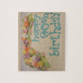 幸せな第90カラフルな誕生日 ジグソーパズル (縦)