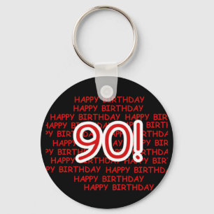 幸せな第90誕生日 キーホルダー