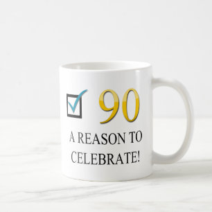 幸せな第90誕生日 コーヒーマグカップ