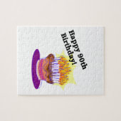 幸せな第90誕生日! ジグソーパズル (横)