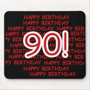 幸せな第90誕生日 マウスパッド