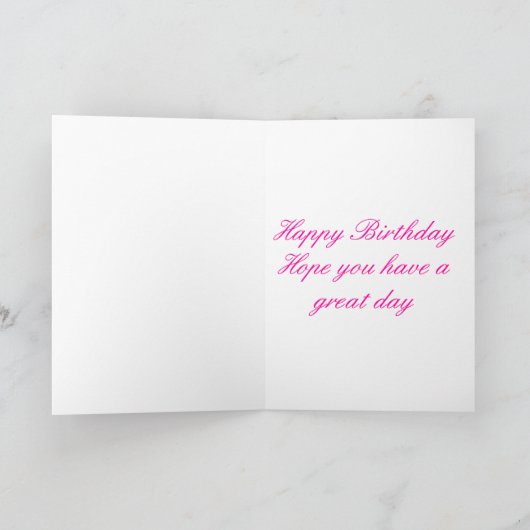 幸せな第91誕生日のピンクおよび緑の花 カード (内部)