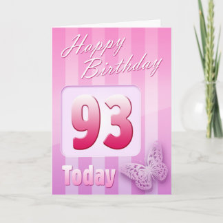 幸せな第93誕生日の祖母の大叔母のミイラ カード