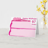 幸せな第97誕生日 カード (黄色い花)