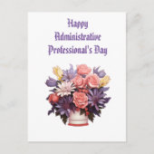 幸せな管理プロフェッショナルサンキューカード ポストカード (正面)