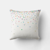 幸せな紙吹雪の点 クッション (裏面)