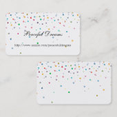 幸せな紙吹雪の点 名刺 (正面/裏面)