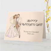 幸せな結婚した生活 カード (黄色い花)