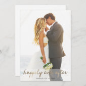 幸せな結婚のお知らせと招待状 招待状 (正面/裏面)