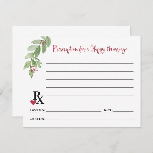 幸せな結婚のアドバイスカードのための規定 エンクロージャーカード (正面/裏面)