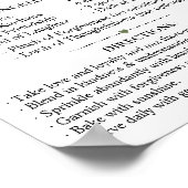 幸せな結婚のレシピ マッチャの結婚祝いギフト ポスター (角)