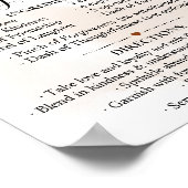 幸せな結婚の秋の結婚式プレゼントのレシピ ポスター (角)