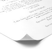 幸せな結婚の秘訣 ダスティーブルーのワイルドフラワー ポスター (角)