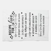 幸せな結婚の秘訣 結婚式前祝いギフト キッチンタオル (横)