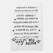 幸せな結婚の秘訣 結婚式前祝いギフト キッチンタオル (縦)