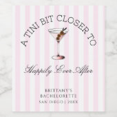 幸せな結婚への小さな一歩 バチェロレッテ ワインラベル (シングルラベル)