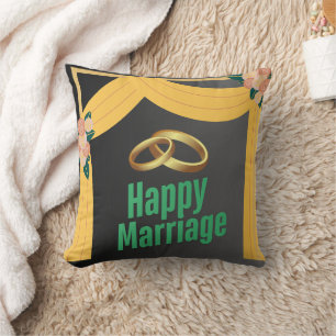 幸せな結婚を願うスロー枕、ラブをテーマにしたピロー クッション