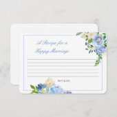 幸せな結婚カードのレシピを編集可能 エンクロージャーカード (正面/裏面)